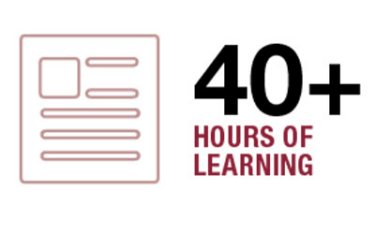 40+ hours of learning